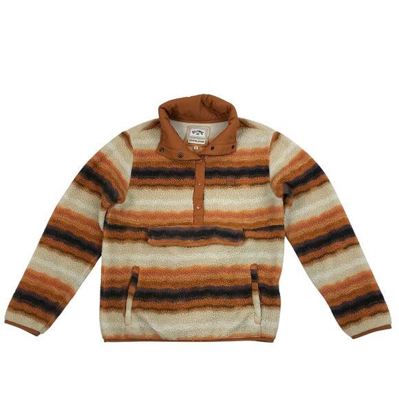 BILLABONG A/Div Switchback T Snap Fleece Pullover Women L Outdoor Travel Casual - Picture 4 of 12